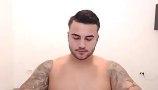 Euro Jock Shows off his Cock