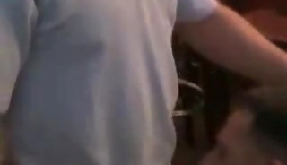 Bareback and facial in a Public Bar xxx
