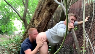 Two delicious men Have Sex In Woods - Third lad Joins In