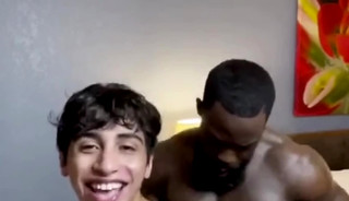 Black muscle dom pounds latino slut boy