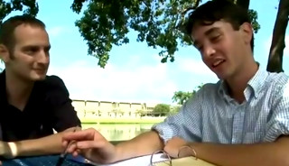 Gay talks accountant into public sex