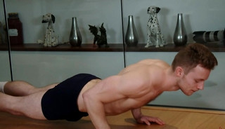 Straight & Ripped Personal Trainer Parker Ward Pumps his Uncut Cock & Shoots his Load Everywhere!