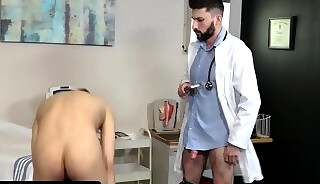 Corrupt Doctor Fucks Baseball Player All Over The Office & Gets Him Into Top Shape