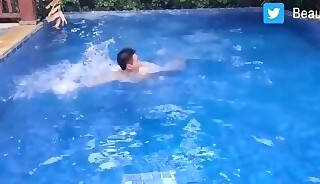 Chinese Man Swim