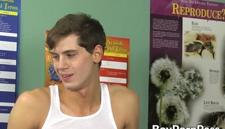 Kissing with oral plus classroom banging for sweet twinks