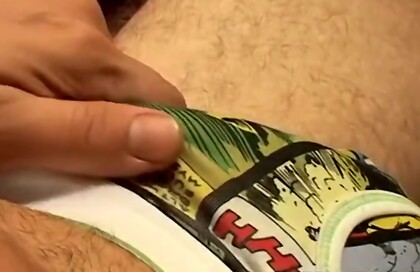 Athletic Blond Jock Kelly Cooper Jerks off over his Undies