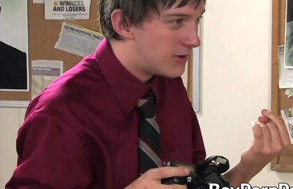 Horny blonde twink Atlanta Grey gives passionate blowjob