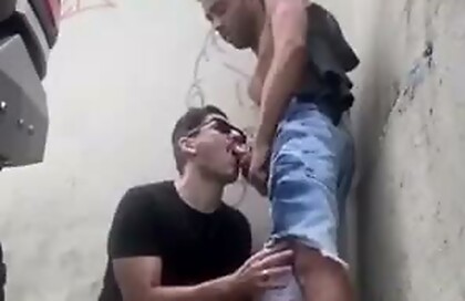Str8 Homeless Sucked on Street