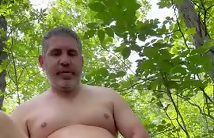 Older Man Jacking Off Outdoors