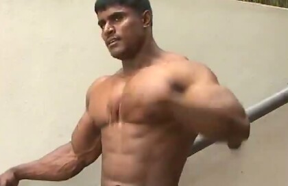 Krishna Murthy Flexing and Posing