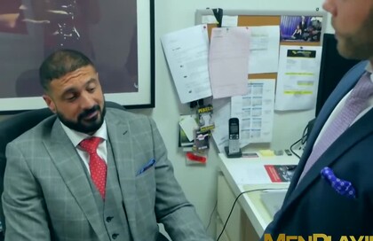 Office coworkers Diego Reyes and Marco Napoli analbanging