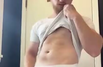 Officer Dom Jacking Off And Cumming In His Jockstrap