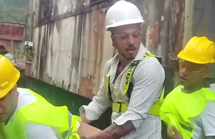 Workers had hot sex with the boss during their lunch break.