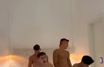 French twinks in a foursome