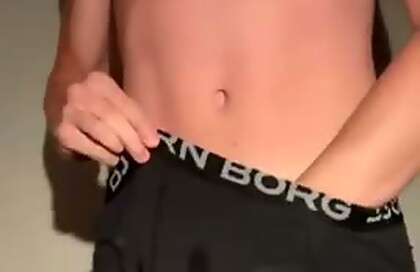 Hot slave solo jerking