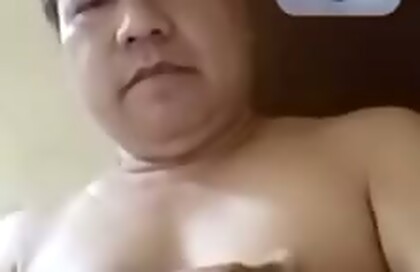 Horny fat daddy gay masturbate on video call sexs