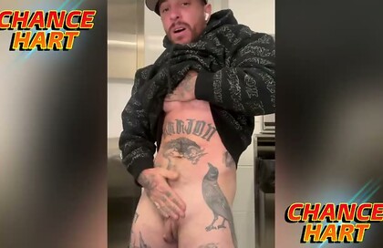 Chance Hart Jacking Off His T-cock In An Airport Men's Room
