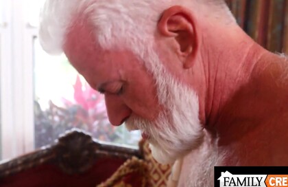 Older Stepuncle Shoves his HUGE COCK in his Stepson's Tight Asshole