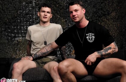 Slutty Tatted N'twink Soldiers Flip Fuck - Jason Windsor, Tyler James