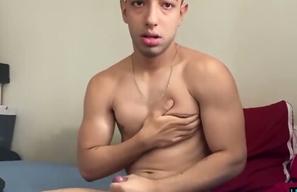 LustForBoys: Henry Lynes Strokes His Thick Uncut Cock And Fingers His Tight Hole
