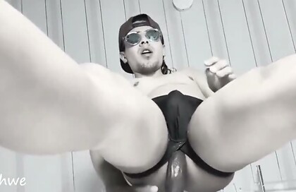 Ass full of semen with a big cock in the ass