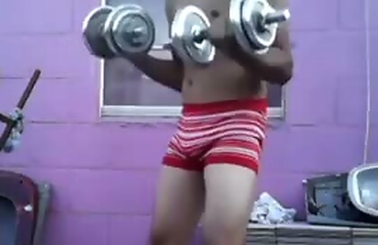 Jesus in boxer excited exercising compilation past videos