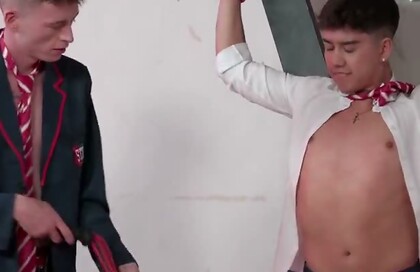 French Dom Takes Control: Latino Stud, Big Cock, Prep Uniform, BDSM, Whipping & Spanking Bench