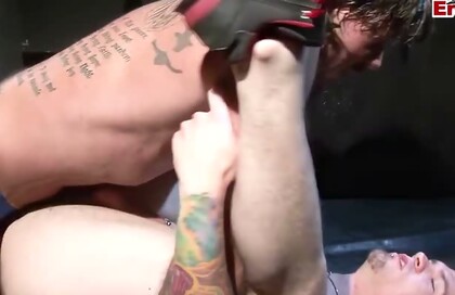 Ray Dalton and Rowdy McBeal - piercings fuck with anal creampie