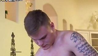 Gay World Blue Eyed Jock Axel Woods Jerks Off