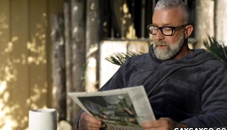 Old man masturbates to photos of his black garderner