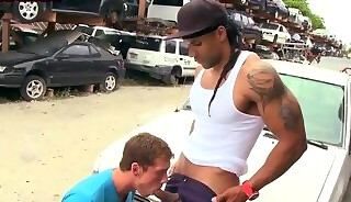 Massive Black bottom drilled outdoor by white BF for money