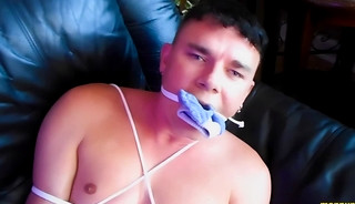 ManPuppy: Leo Blue Struggles In Rope As Richard Lennox Teases Him Mercilessly