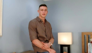 Young Muscular Stud Adrien Wanks his Huge Uncut Cock & Shoots a Massive Load of Cum!