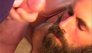 Shooting a load on a Homeless bear