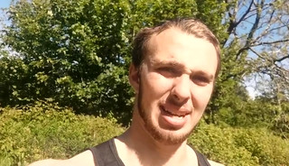 Straight Young Horny Lad Finn Wanks his Uncut Cock in the Countryside & Shoots his load!