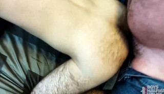 Hairy Delinquent Sucks & Fucks Older Creeps Dick