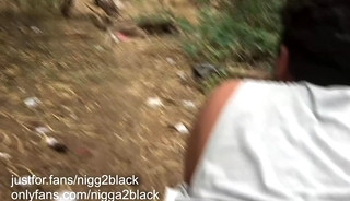 73 The big guys decides use a jock to go to fuck in the woods
