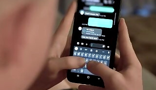 Cute blonde teen guy cant wait for his uncle to arrive and fuck him