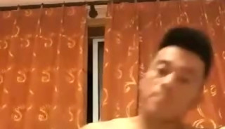 Chinese Jock Tricked into showing asshole