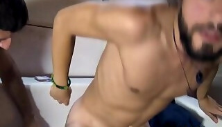 Traveling Besties Suck Eachother Off For Money