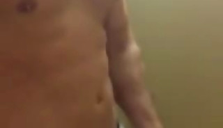 Cruising around my hotel with my big dick out