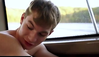 Older And Younger Step-Brothers Get Flirty On A Boat Before Intense, Passionate Anal