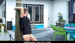 Tied Up Twink Nephew Johnny Hunter Fucked By Hot Uncle Jax Thirio Outdoors